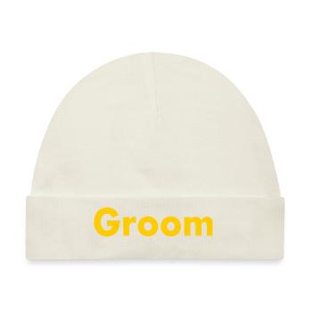 Groom - Baby Premium Organic Mütze - Naturweiß - Vorne