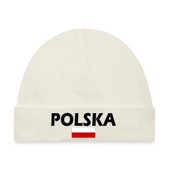 Polska - Baby Premium Organic Mütze - Naturweiß - Vorne