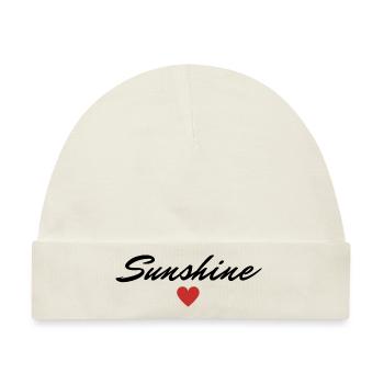 Sunshine Sonnenschein Valentinstag Lieblingsmensch - Baby Premium Organic Mütze - Naturweiß - Vorne