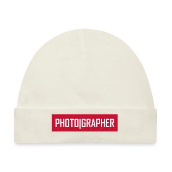 Photographer - Baby Premium Organic Mütze - Naturweiß - Vorne
