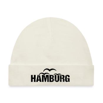 Hamburg Hansestadt Norddeutschland - Baby Premium Organic Mütze - Naturweiß - Vorne