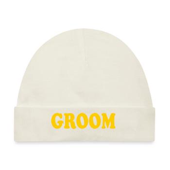 Groom - Baby Premium Organic Mütze - Naturweiß - Vorne