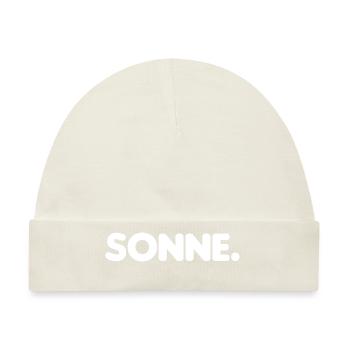 Sonne. (Laterne, Laterne. Sonne, Mond und Sterne) - Baby Premium Organic Mütze - Naturweiß - Vorne