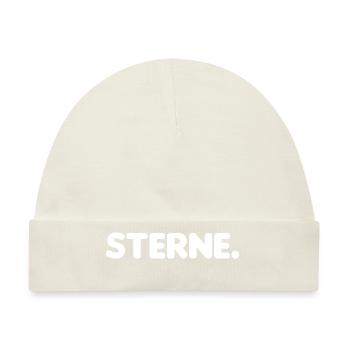 Sterne. (Laterne, Laterne. Sonne, Mond und Sterne) - Baby Premium Organic Mütze - Naturweiß - Vorne