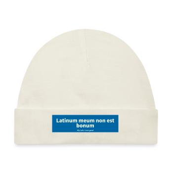 Latein - Baby Premium Organic Mütze - Naturweiß - Vorne