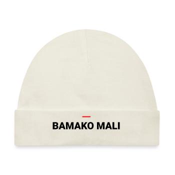 Bamako Mali – Typografie Mali - Baby Premium Organic Mütze - Naturweiß - Vorne