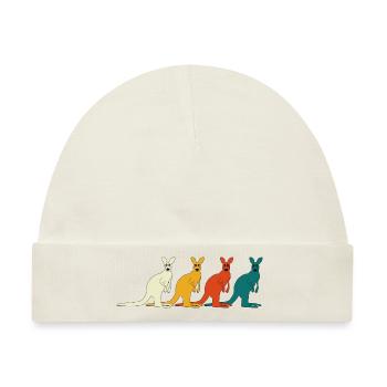 4 Kangaroos in Australia - Baby Premium Organic Mütze - Naturweiß - Vorne