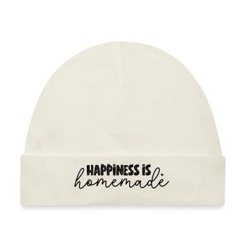 Happiness is homemade - Baby Premium Organic Mütze - Naturweiß - Vorne