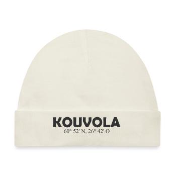 Kouvola - Finland - Coordinates Longitude Latitude - Baby Premium Organic Mütze - Naturweiß - Vorne