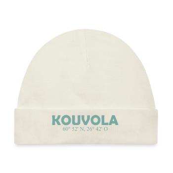 Kouvola - Finland - Coordinates Longitude Latitude - Baby Premium Organic Mütze - Naturweiß - Vorne