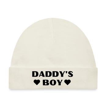 Daddy´s Boy - Baby Premium Organic Mütze - Naturweiß - Vorne