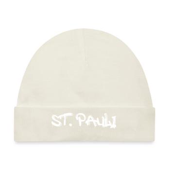 St. Pauli Hamburg - Baby Premium Organic Mütze - Naturweiß - Vorne