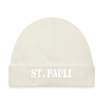 St. Pauli - Hamburg Sankt Pauli - Baby Premium Organic Mütze - Naturweiß - Vorne