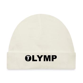 Olymp Berg der Götter und der Kräfte. Bodybuilder - Baby Premium Organic Mütze - Naturweiß - Vorne