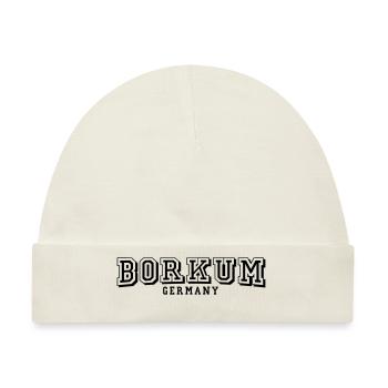 Borkum - Baby Premium Organic Mütze - Naturweiß - Vorne