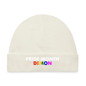 pride month demon - Baby Premium Organic Mütze - Naturweiß - Vorne