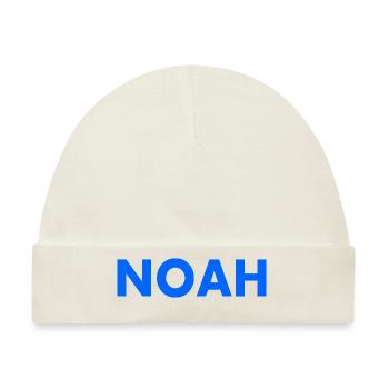 Noah - Baby Premium Organic Mütze - Naturweiß - Vorne