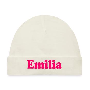 Emilia - Baby Premium Organic Mütze - Naturweiß - Vorne