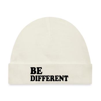 Be different - Baby Premium Organic Mütze - Naturweiß - Vorne