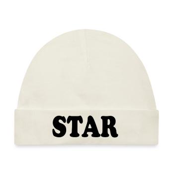 Star - Baby Premium Organic Mütze - Naturweiß - Vorne