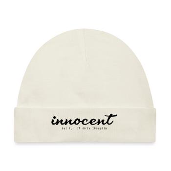 Innocent but full of dirty thoughts - Baby Premium Organic Mütze - Naturweiß - Vorne