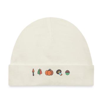 Herbstliches Design #3 - Baby Premium Organic Mütze - Naturweiß - Vorne