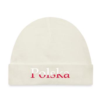 Polska - Polen - Baby Premium Organic Mütze - Naturweiß - Vorne
