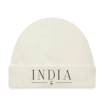 Ich liebe Indien - Baby Premium Organic Mütze - Naturweiß - Vorne