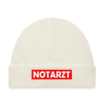 Notarzt - Baby Premium Organic Mütze - Naturweiß - Vorne