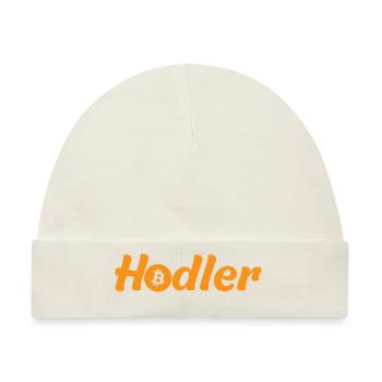 BTC Hodler Bitcoin - Baby Premium Organic Mütze - Naturweiß - Vorne