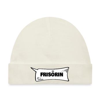 Geschenk für Frisörin - Baby Premium Organic Mütze - Naturweiß - Vorne