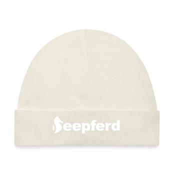 Seepferd - Baby Premium Organic Mütze - Naturweiß - Vorne
