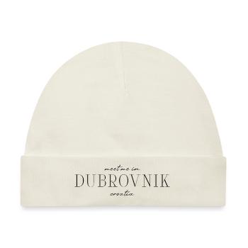 Dubrovnik, Kroatien Stil Desing T-Shirt - Baby Premium Organic Mütze - Naturweiß - Vorne