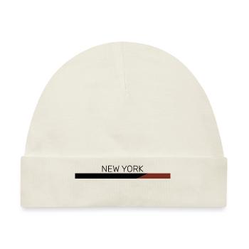 New York - Baby Premium Organic Mütze - Naturweiß - Vorne