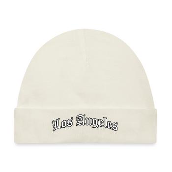 Los Angeles Logo: Gothic Design mit urbanem Style - Baby Premium Organic Mütze - Naturweiß - Vorne