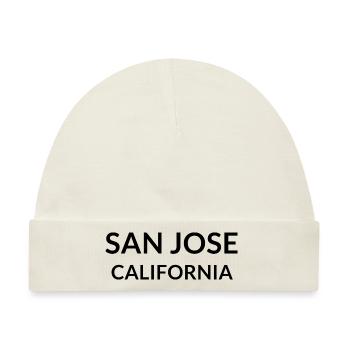 San Jose California USA - Baby Premium Organic Mütze - Naturweiß - Vorne