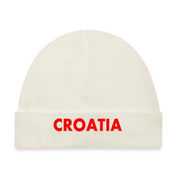 Croatia - Baby Premium Organic Mütze - Naturweiß - Vorne