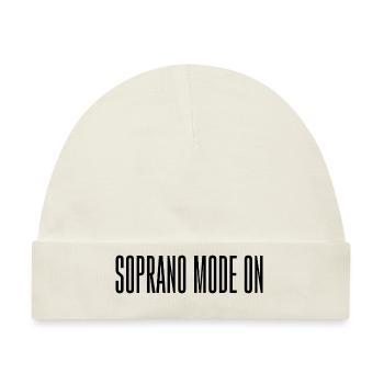 Soprano Mode On 3 - Baby Premium Organic Mütze - Naturweiß - Vorne