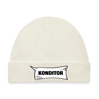 Geschenk für Konditor - Baby Premium Organic Mütze - Naturweiß - Vorne