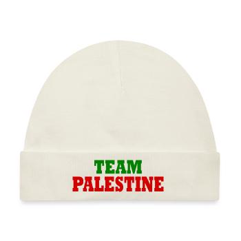 Palestina - team palestine - Baby Premium Organic Mütze - Naturweiß - Vorne