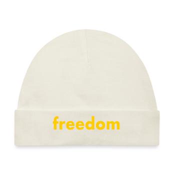 Freedom - Baby Premium Organic Mütze - Naturweiß - Vorne