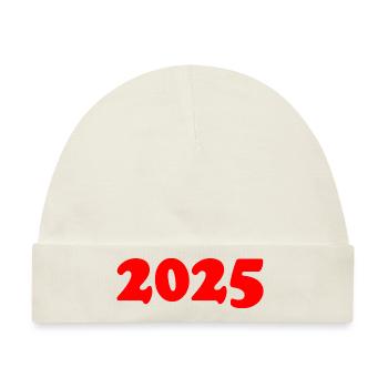 2025 - Baby Premium Organic Mütze - Naturweiß - Vorne