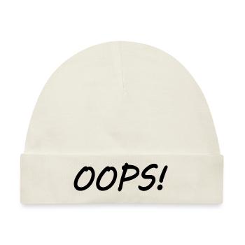 Oops - Baby Premium Organic Mütze - Naturweiß - Vorne