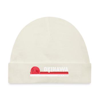 Okinawa Japan Retro Heritage Souvenir für Männer - Baby Premium Organic Mütze - Naturweiß - Vorne