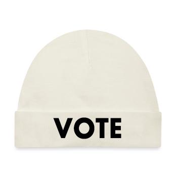 Vote - Baby Premium Organic Mütze - Naturweiß - Vorne