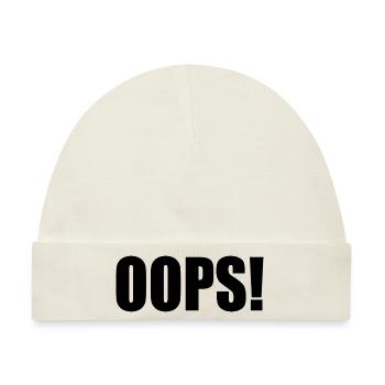 Oops - Baby Premium Organic Mütze - Naturweiß - Vorne