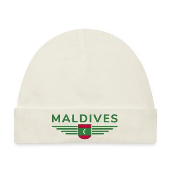 Malediven Fans: Exklusive Shirts - Baby Premium Organic Mütze - Naturweiß - Vorne