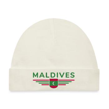 Malediven Fans: Exklusive Shirts - Baby Premium Organic Mütze - Naturweiß - Vorne