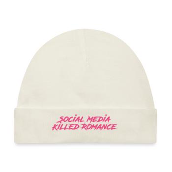 Social Media Killed Romance - Baby Premium Organic Mütze - Naturweiß - Vorne