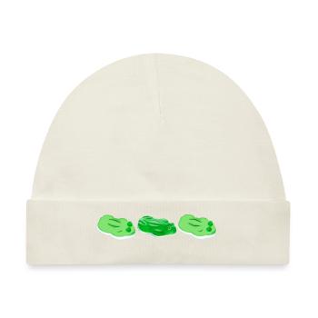 Süße Frösche gemischt - Baby Premium Organic Mütze - Naturweiß - Vorne
